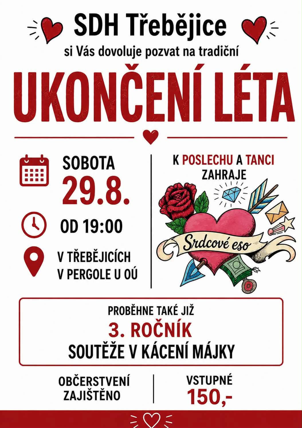 Plakát: Ukončení léta – Třebějice